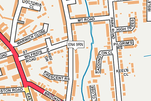 EN4 9RN map - OS OpenMap – Local (Ordnance Survey)