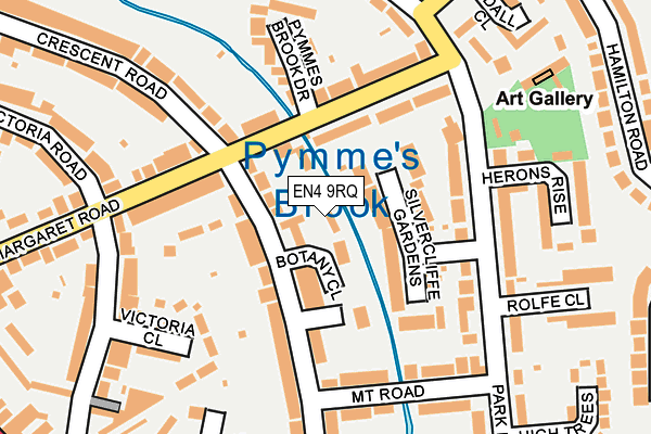 EN4 9RQ map - OS OpenMap – Local (Ordnance Survey)