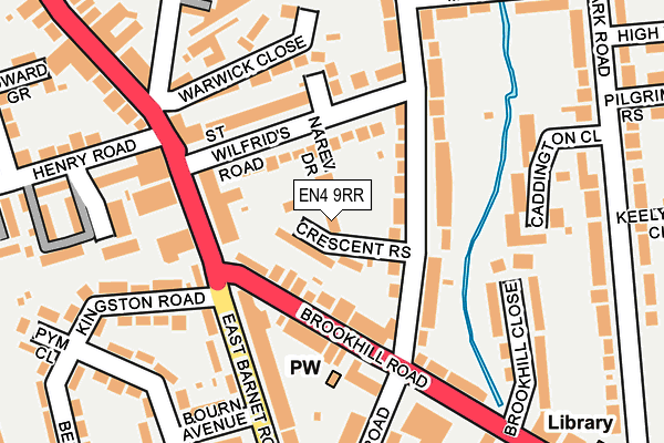 EN4 9RR map - OS OpenMap – Local (Ordnance Survey)