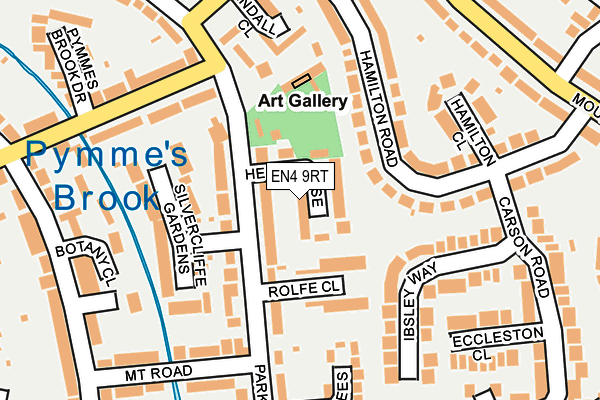 EN4 9RT map - OS OpenMap – Local (Ordnance Survey)
