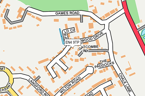 EN4 9TP map - OS OpenMap – Local (Ordnance Survey)