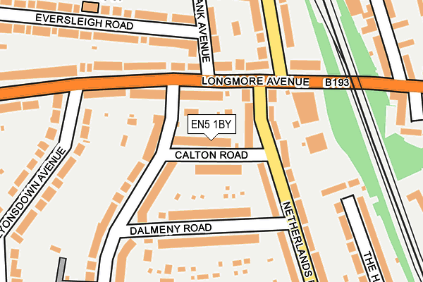 EN5 1BY map - OS OpenMap – Local (Ordnance Survey)