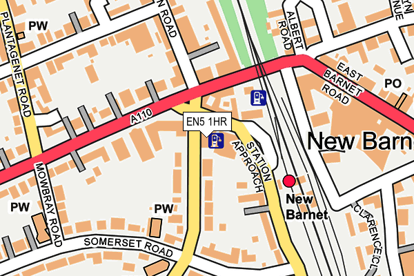 EN5 1HR map - OS OpenMap – Local (Ordnance Survey)