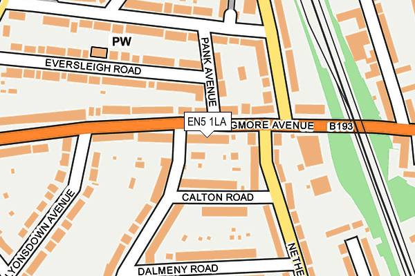 EN5 1LA map - OS OpenMap – Local (Ordnance Survey)