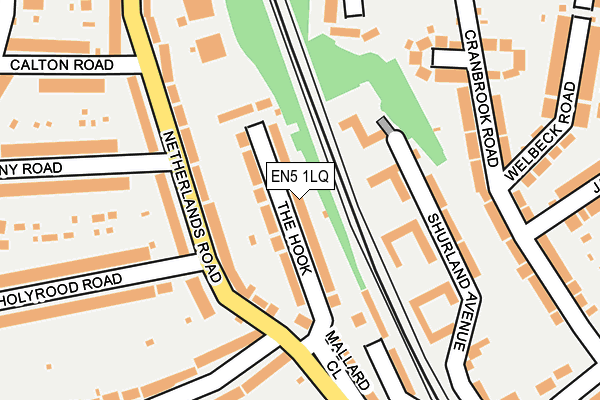 EN5 1LQ map - OS OpenMap – Local (Ordnance Survey)