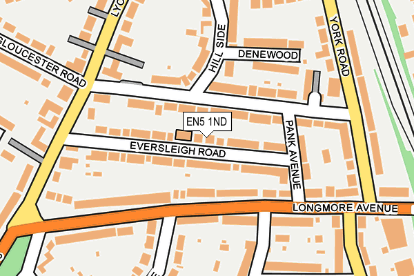 EN5 1ND map - OS OpenMap – Local (Ordnance Survey)