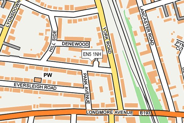 EN5 1NH map - OS OpenMap – Local (Ordnance Survey)