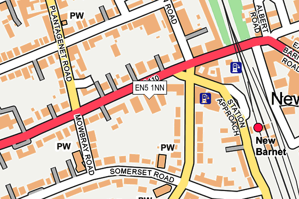EN5 1NN map - OS OpenMap – Local (Ordnance Survey)
