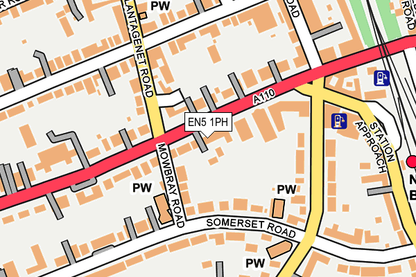 EN5 1PH map - OS OpenMap – Local (Ordnance Survey)