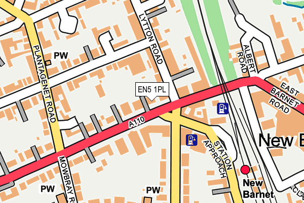 EN5 1PL map - OS OpenMap – Local (Ordnance Survey)