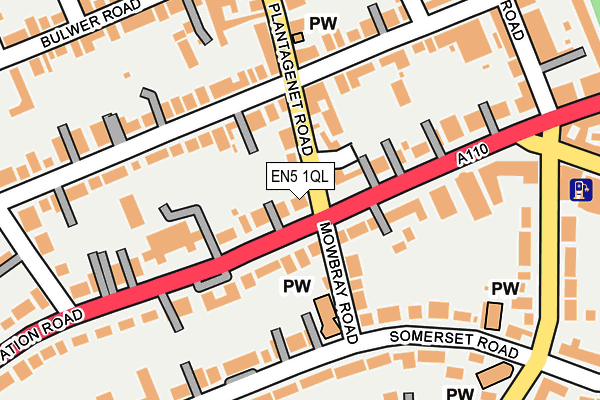 EN5 1QL map - OS OpenMap – Local (Ordnance Survey)