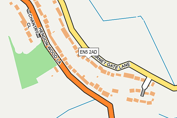 EN5 2AD map - OS OpenMap – Local (Ordnance Survey)