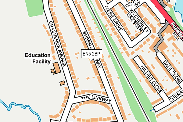 EN5 2BP map - OS OpenMap – Local (Ordnance Survey)