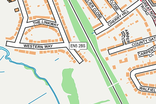 EN5 2BS map - OS OpenMap – Local (Ordnance Survey)