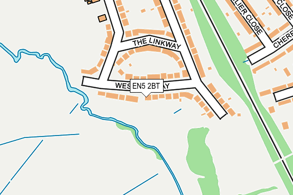 EN5 2BT map - OS OpenMap – Local (Ordnance Survey)