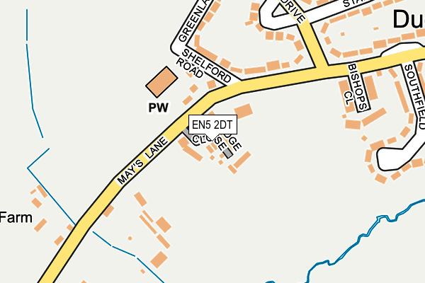 EN5 2DT map - OS OpenMap – Local (Ordnance Survey)