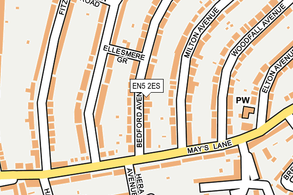 EN5 2ES map - OS OpenMap – Local (Ordnance Survey)