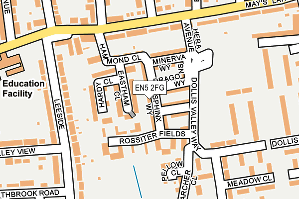 EN5 2FG map - OS OpenMap – Local (Ordnance Survey)