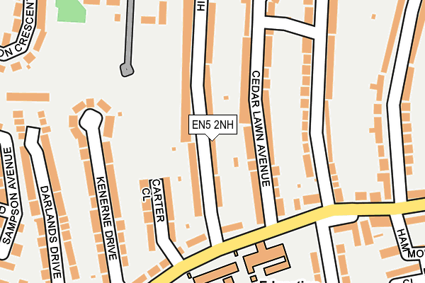 EN5 2NH map - OS OpenMap – Local (Ordnance Survey)