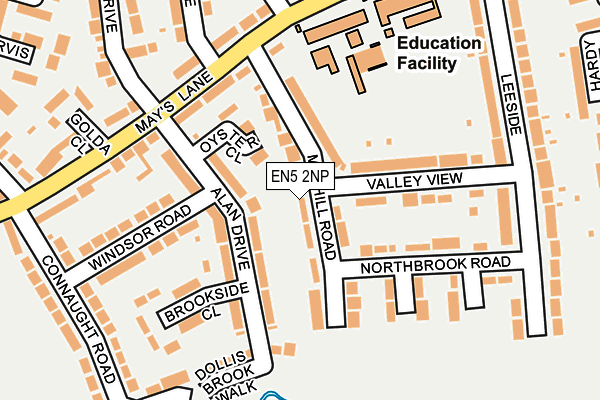 EN5 2NP map - OS OpenMap – Local (Ordnance Survey)