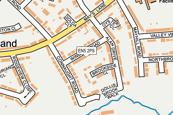 EN5 2PS map - OS OpenMap – Local (Ordnance Survey)