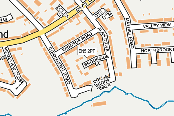 EN5 2PT map - OS OpenMap – Local (Ordnance Survey)