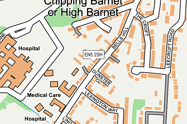 EN5 2SH map - OS OpenMap – Local (Ordnance Survey)
