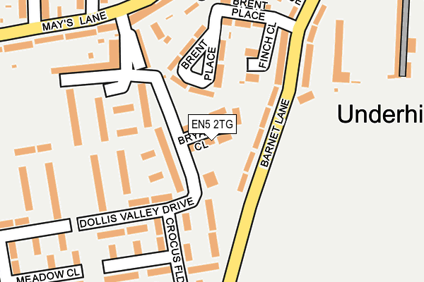 EN5 2TG map - OS OpenMap – Local (Ordnance Survey)