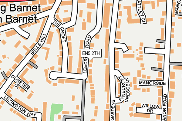 EN5 2TH map - OS OpenMap – Local (Ordnance Survey)