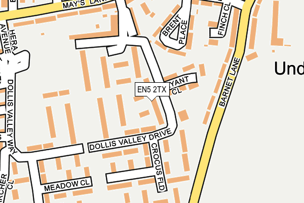 EN5 2TX map - OS OpenMap – Local (Ordnance Survey)
