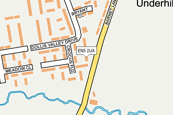 EN5 2UA map - OS OpenMap – Local (Ordnance Survey)