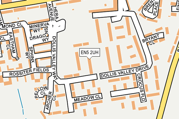 EN5 2UH map - OS OpenMap – Local (Ordnance Survey)