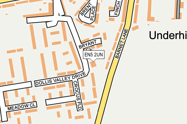 EN5 2UN map - OS OpenMap – Local (Ordnance Survey)