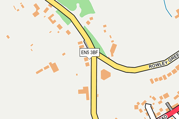 EN5 3BF map - OS OpenMap – Local (Ordnance Survey)