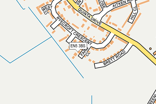 EN5 3BS map - OS OpenMap – Local (Ordnance Survey)