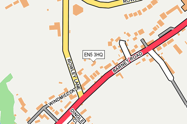 EN5 3HQ map - OS OpenMap – Local (Ordnance Survey)