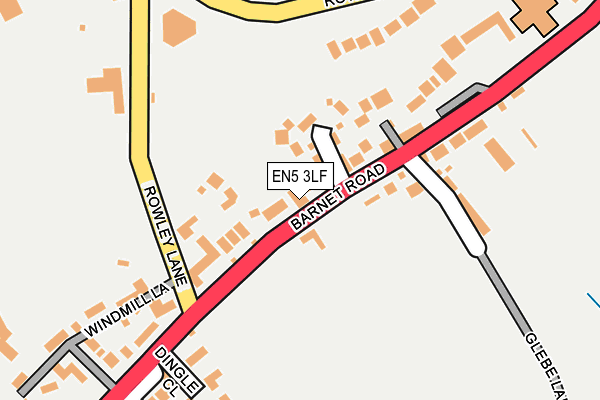 EN5 3LF map - OS OpenMap – Local (Ordnance Survey)