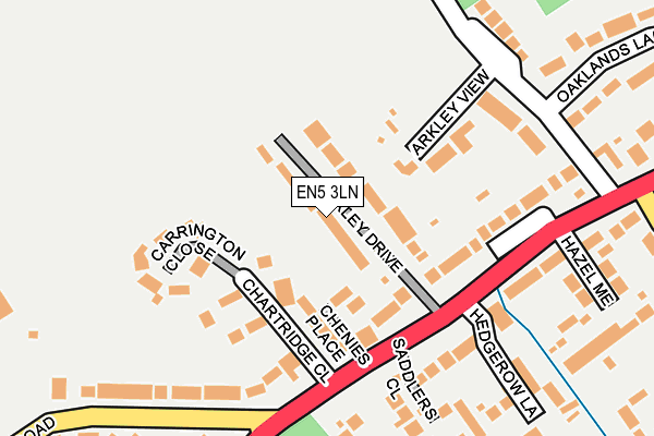 EN5 3LN map - OS OpenMap – Local (Ordnance Survey)