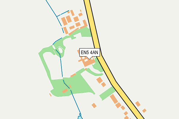 EN5 4AN map - OS OpenMap – Local (Ordnance Survey)