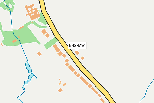 EN5 4AW map - OS OpenMap – Local (Ordnance Survey)