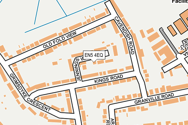 EN5 4EQ map - OS OpenMap – Local (Ordnance Survey)