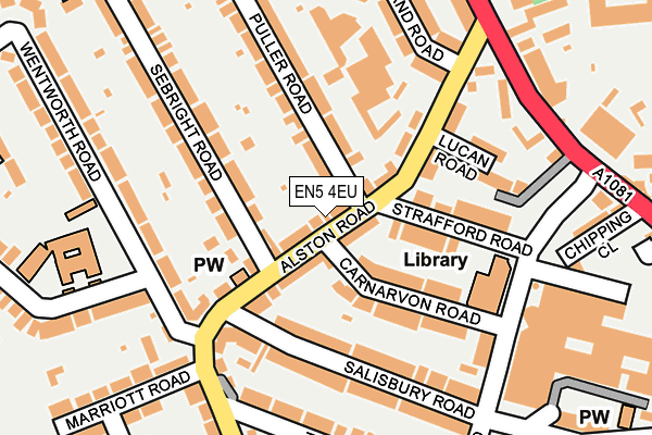 EN5 4EU map - OS OpenMap – Local (Ordnance Survey)
