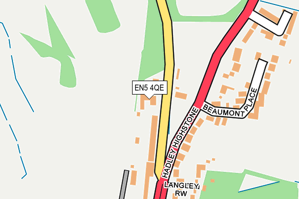 EN5 4QE map - OS OpenMap – Local (Ordnance Survey)