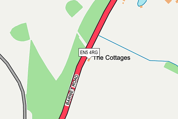 EN5 4RG map - OS OpenMap – Local (Ordnance Survey)