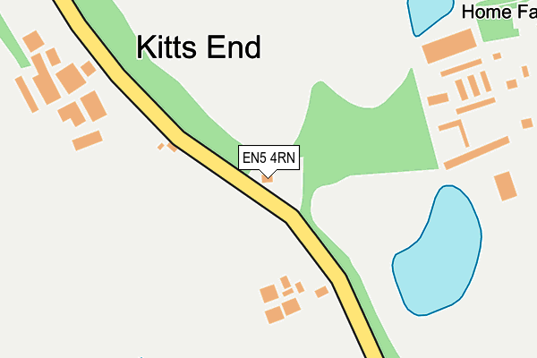 EN5 4RN map - OS OpenMap – Local (Ordnance Survey)