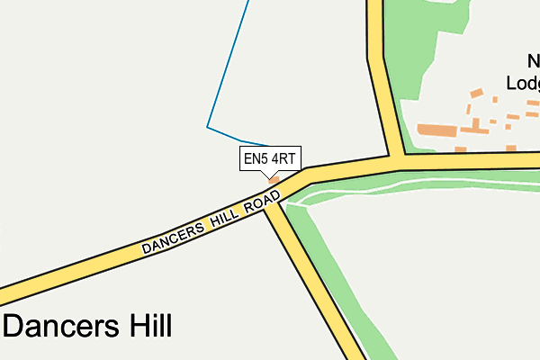 EN5 4RT map - OS OpenMap – Local (Ordnance Survey)