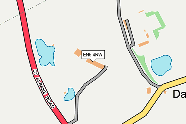 EN5 4RW map - OS OpenMap – Local (Ordnance Survey)
