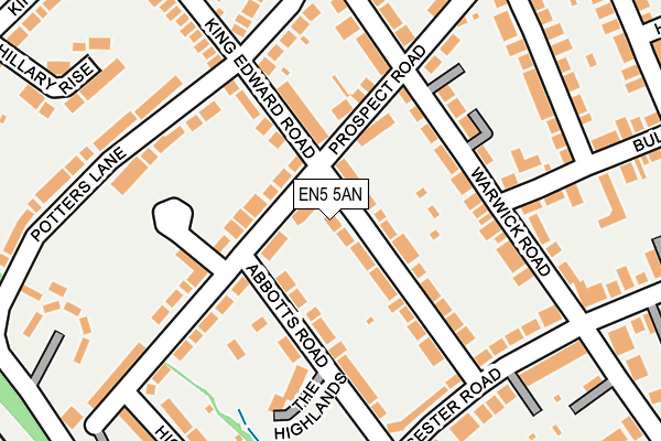 EN5 5AN map - OS OpenMap – Local (Ordnance Survey)
