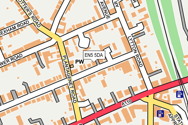 EN5 5DA map - OS OpenMap – Local (Ordnance Survey)