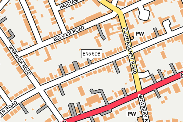 EN5 5DB map - OS OpenMap – Local (Ordnance Survey)